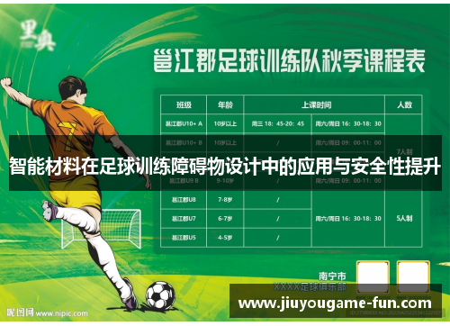 智能材料在足球训练障碍物设计中的应用与安全性提升